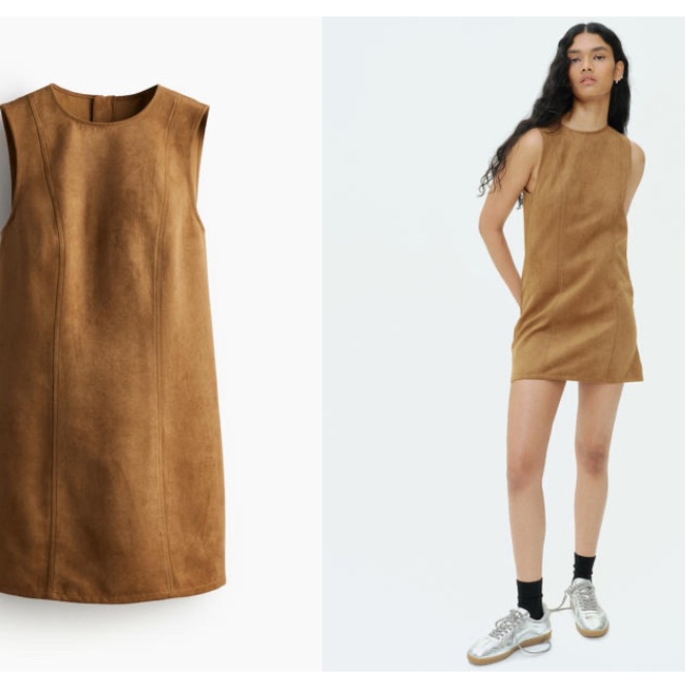 H&M Suede Like A Line Dress